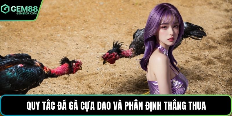 Quy tắc đá gà cựa dao và phân định thắng thua